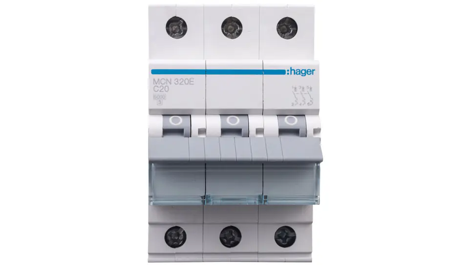 ⁨Wyłącznik nadprądowy 3P C 20A 6kA AC MCN320E⁩ w sklepie Wasserman.eu