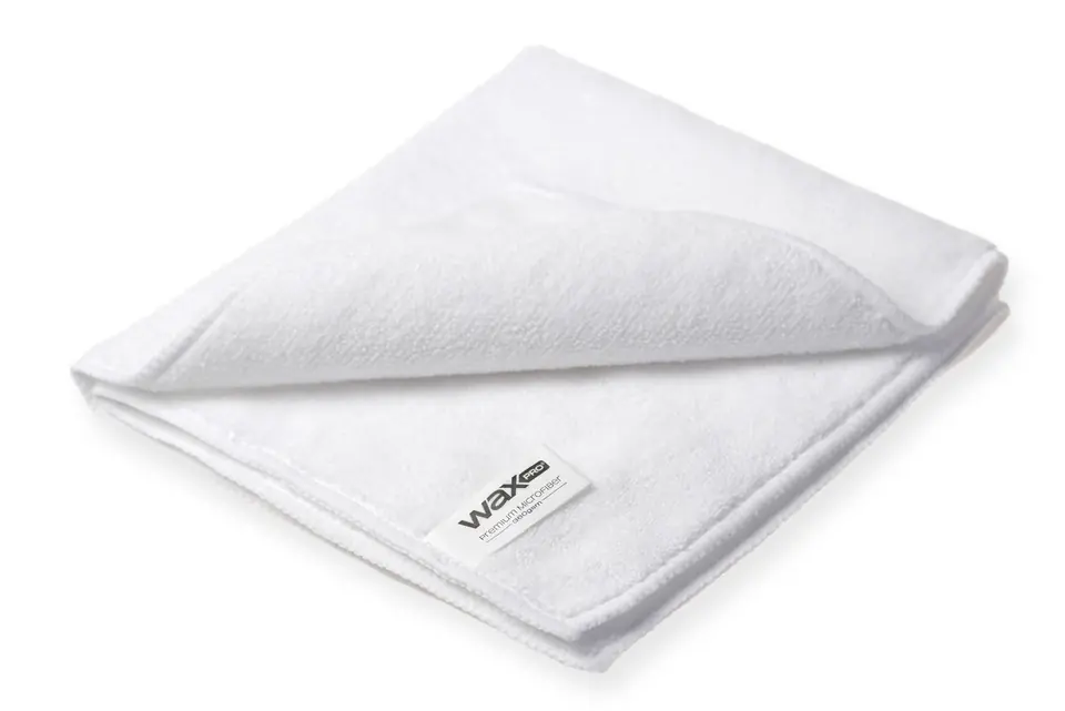 ⁨waxPRO Premium Microfiber White 360 gsm 40x40cm⁩ w sklepie Wasserman.eu