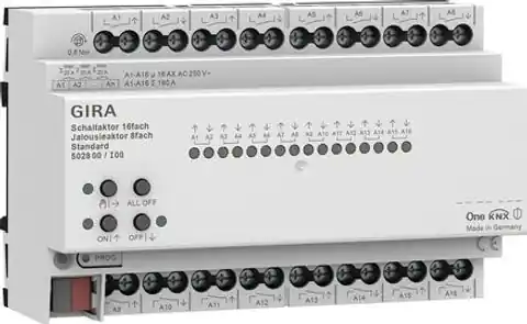 ⁨GIRA aktor przekaźnikowy/żaluzjowy 16x/8x 16 A standard KNX ONE 502800⁩ at Wasserman.eu