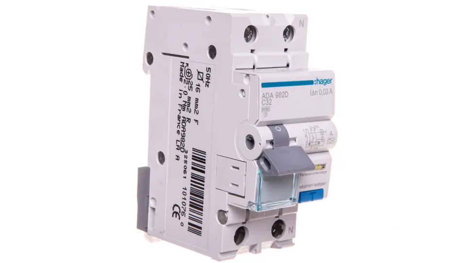 ⁨Residual current circuit breaker 2P 32A C 0,03A type A ADA982D⁩ at Wasserman.eu