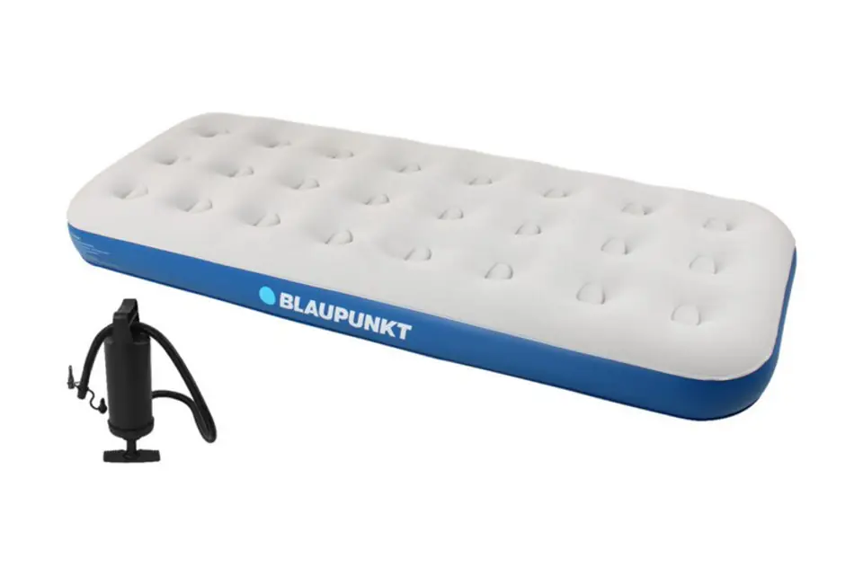 ⁨Inflatable mattress with hand pump 188x73 cm Blaupunkt IM210⁩ at Wasserman.eu