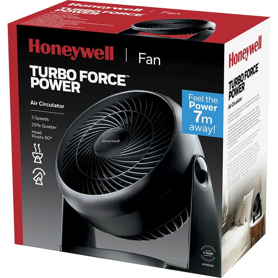 ⁨HONEYWELL HT900E Wentylator biurkowy, cichy, TURBO FAN⁩ w sklepie Wasserman.eu