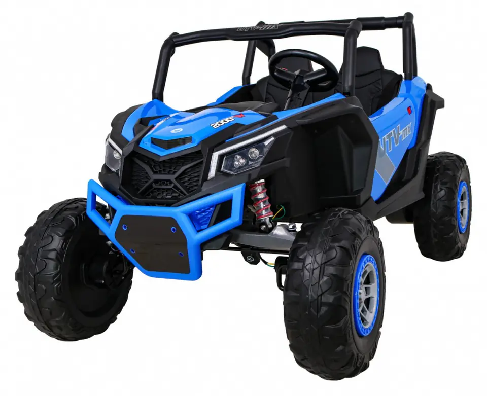 ⁨Buggy UTV-MX na akumulator dla dzieci Niebieski + Napęd 4x4 + Pilot + Audio LED + Schowek + EVA + Wolny Start⁩ w sklepie Wasserman.eu