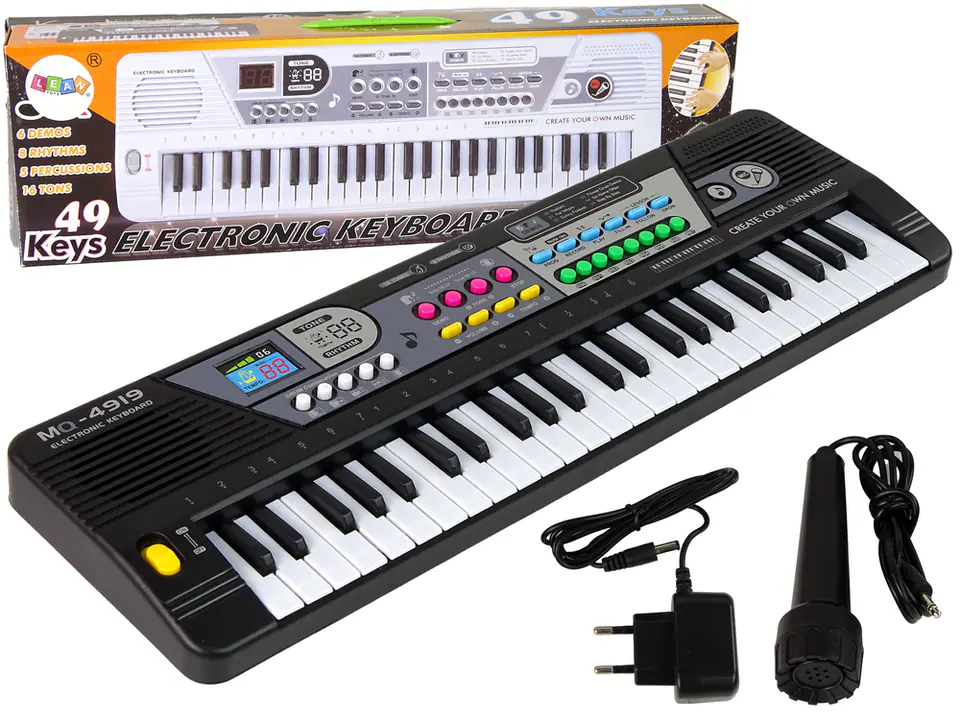 ⁨Keyboard MQ4919 Mikrofon Organki 49 Klawiszy⁩ w sklepie Wasserman.eu
