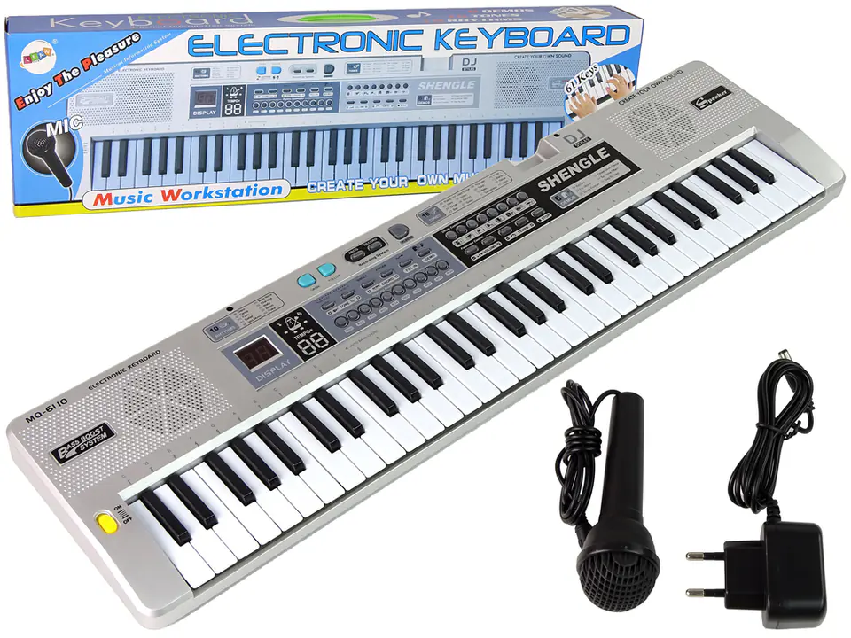 Keyboard MQ-6110 Mikrofon Organki 61 Klawiszy w sklepie Wasserman.eu