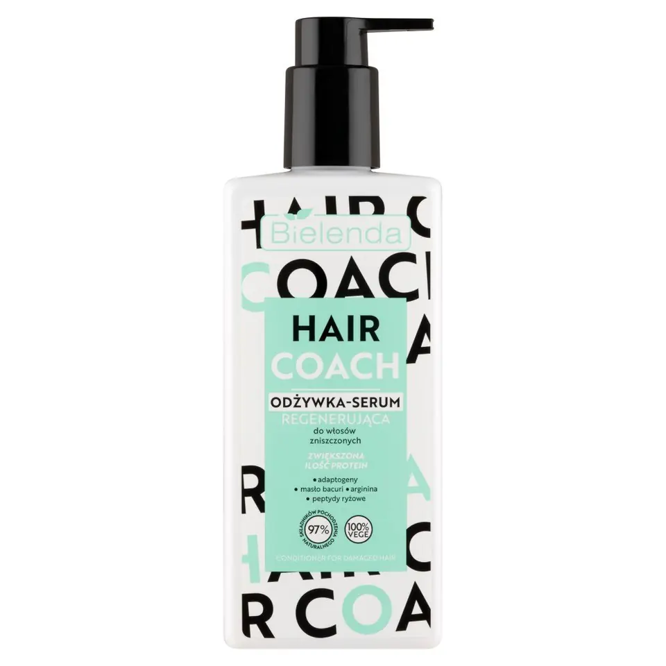 ⁨BIELENDA Hair Coach Odżywka-Serum regenerująca do włosów zniszczonych 280ml⁩ w sklepie Wasserman.eu