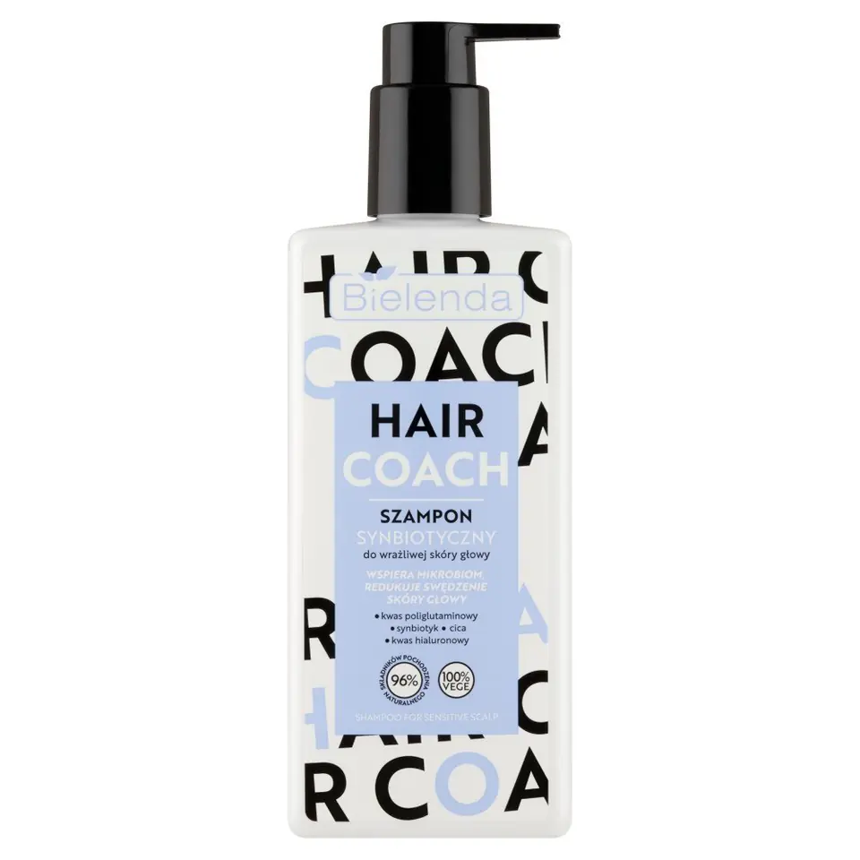 ⁨BIELENDA Hair Coach Szampon synbiotyczny do wrażliwej skóry głowy 300ml⁩ w sklepie Wasserman.eu