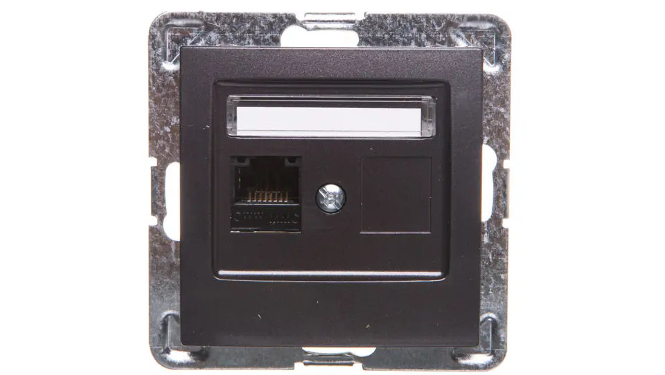 ⁨IMPRESSION Computer socket RJ45 cat5e MMC anthracite GPK-1Y/K/m/50⁩ at Wasserman.eu