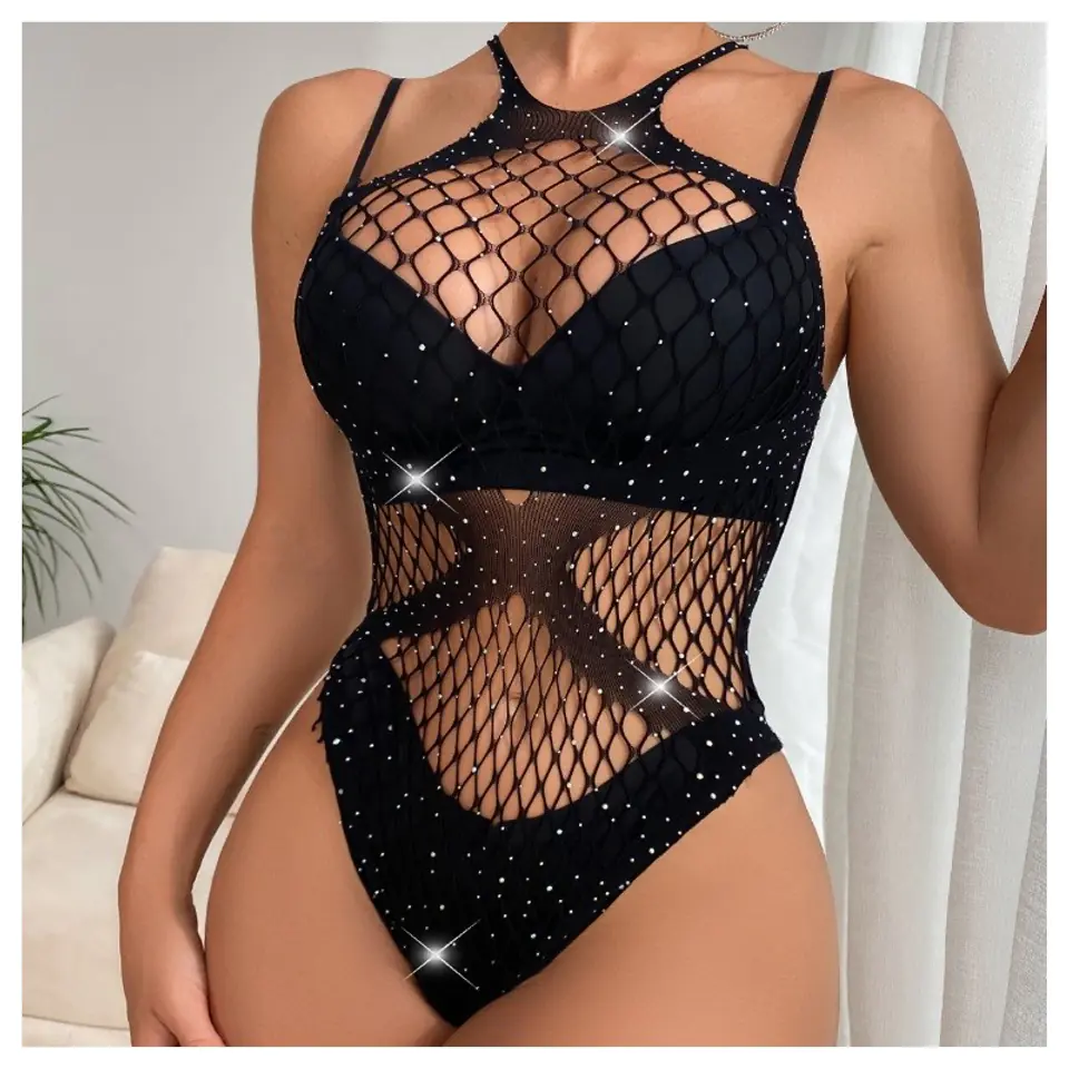 ⁨TUBA BODYSTOCKING BODY KABARETKA STRÓJ BIELIZNA r.UNIWERSALNY BZN01⁩ w sklepie Wasserman.eu