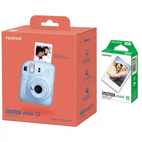 ⁨Fujifilm | MP | x | Pastel Blue | 800 | Instax Mini 12 Camera + Instax Mini Glossy (10pl)⁩ w sklepie Wasserman.eu