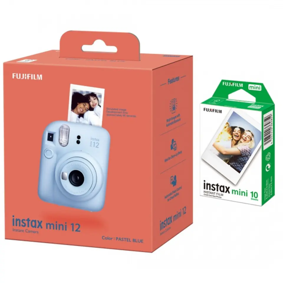 Fujifilm | MP | x | Pastel Blue | 800 | Aparat Instax Mini 12 + Instax Mini Glossy (10pl) w sklepie Wasserman.eu