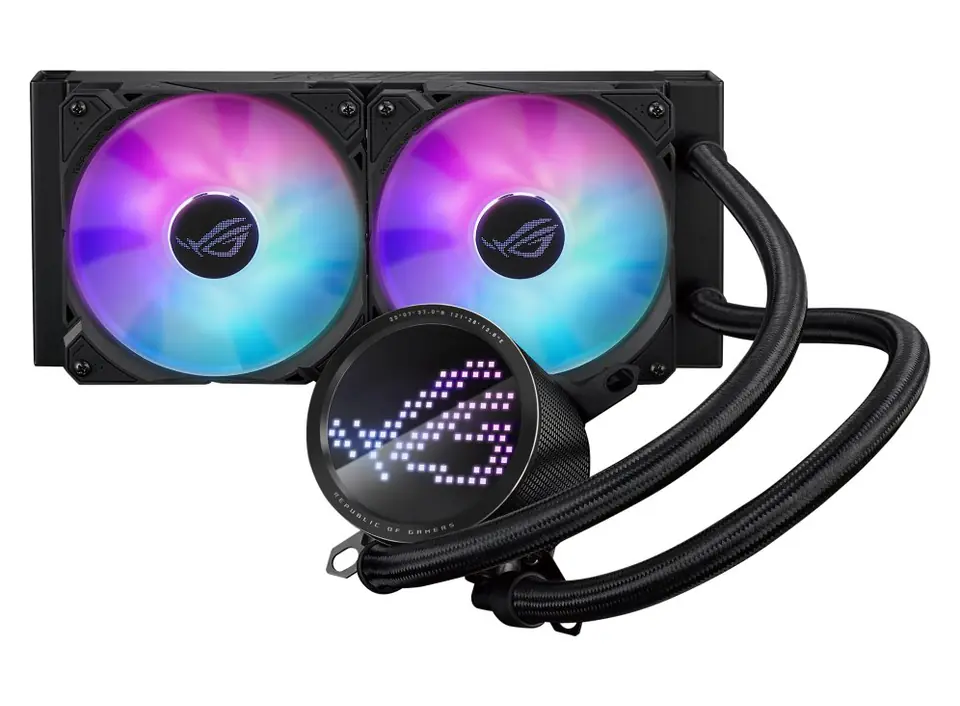 ⁨ASUS ROG Ryuo III 240 ARGB Processor Liquid сooling kit 12 cm Black⁩ at Wasserman.eu