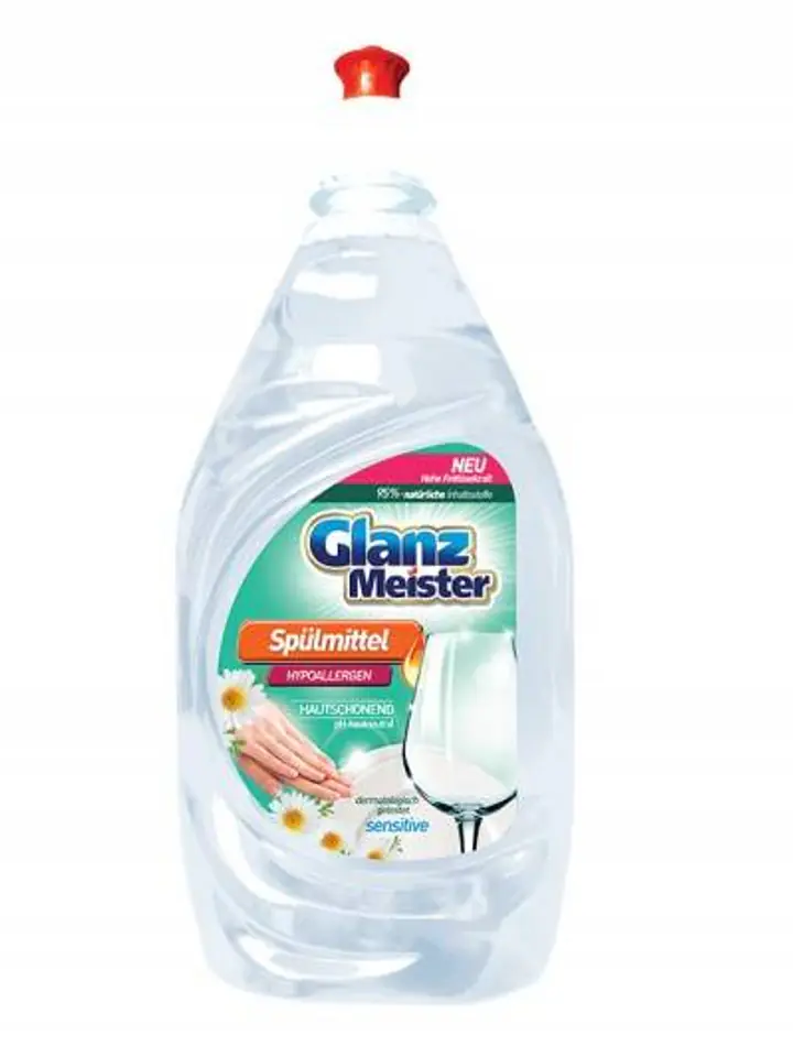 ⁨GLANZ Meister Dishwashing liquid 1,2L SENSI TIVE⁩ at Wasserman.eu