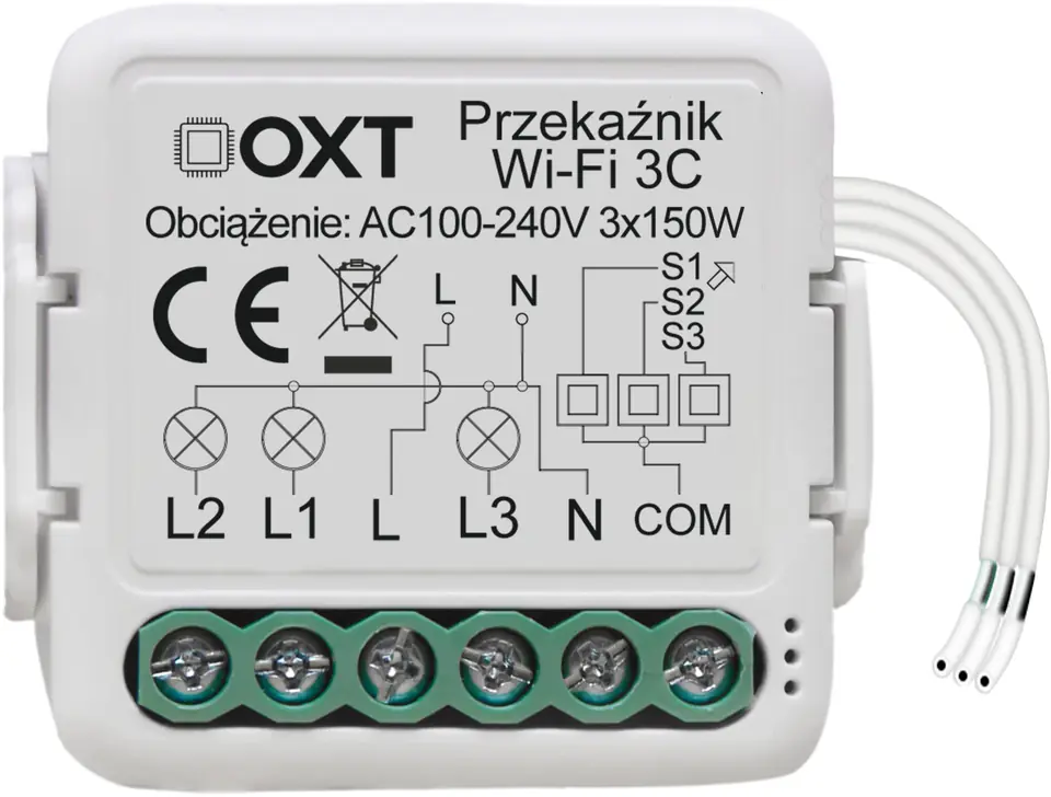⁨Moduł OXT mini przekaźnik 4 obwody WiFi TUYA⁩ w sklepie Wasserman.eu