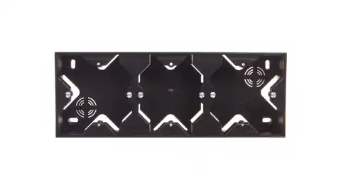 ⁨SONATA Surface Box dreifach schwarz metallic PNP-3R/33⁩ im Wasserman.eu