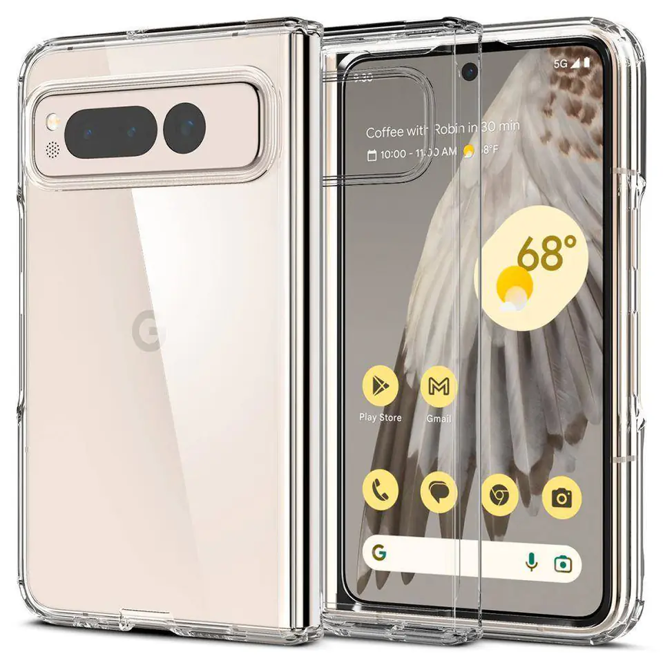 ⁨Etui GOOGLE PIXEL FOLD Spigen Ultra Hybrid Crystal transparentne⁩ w sklepie Wasserman.eu