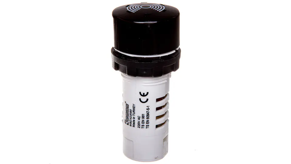 Buzzer, monoblok, 230V AC, 90db, czarny T0-MBZX220S w sklepie Wasserman.eu