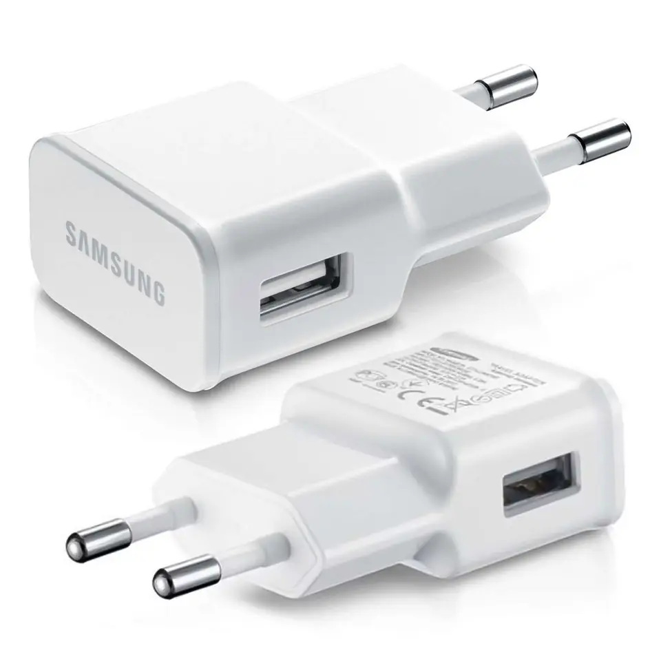 ⁨Ładowarka sieciowa Samsung USB-A EP-TA50EWE 5V / 1,55A Biała⁩ w sklepie Wasserman.eu