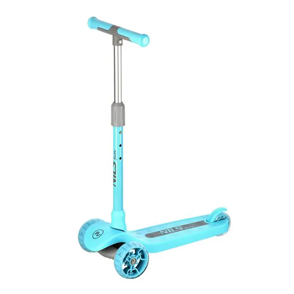 ⁨NILS FUN HLB09 LED turquoise children's scooter⁩ at Wasserman.eu