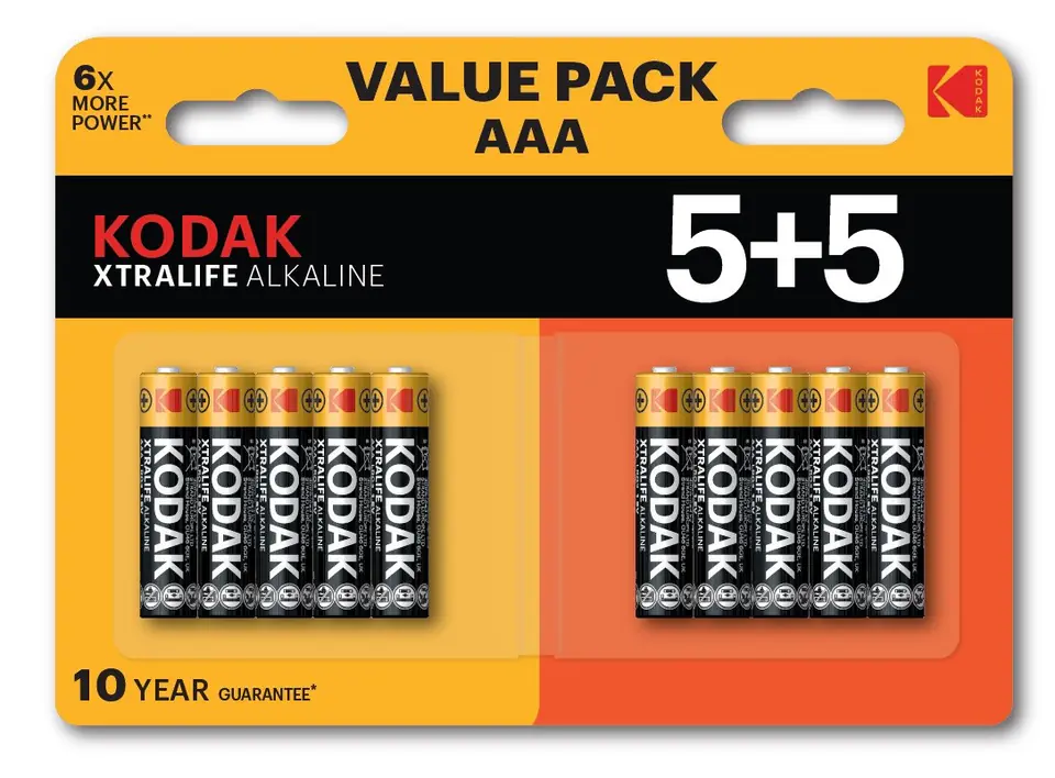 ⁨KODAK BATERIE ALKALICZNE XTRALIFE AAA LR3 5+5 (10PACK)⁩ w sklepie Wasserman.eu