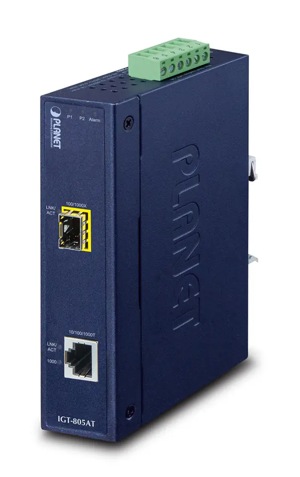 ⁨PLANET IGT-805AT network media converter 1000 Mbit/s Blue⁩ at Wasserman.eu
