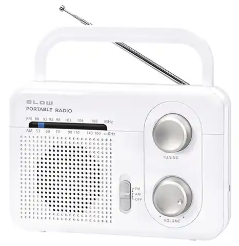⁨AM / FM Blow RA1 analog portable radio⁩ at Wasserman.eu