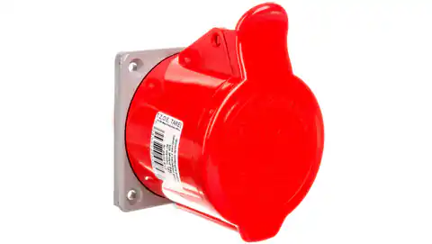 ⁨Gniazdo izolacyjne tablicowe 5P 32A 400V czerwone IP44 157⁩ w sklepie Wasserman.eu