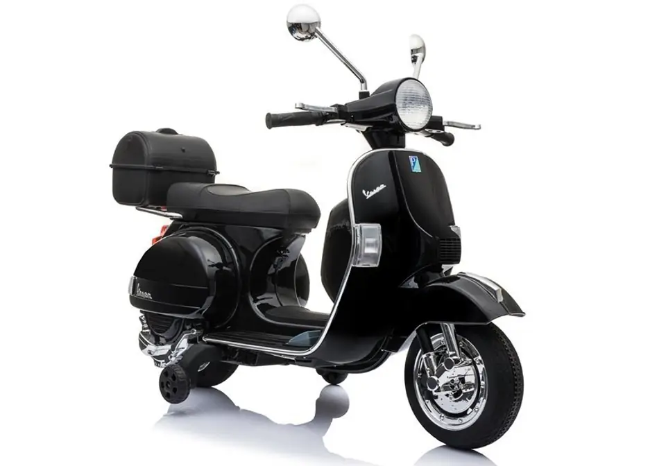 ⁨Skuter na Akumulator Vespa Czarny⁩ w sklepie Wasserman.eu