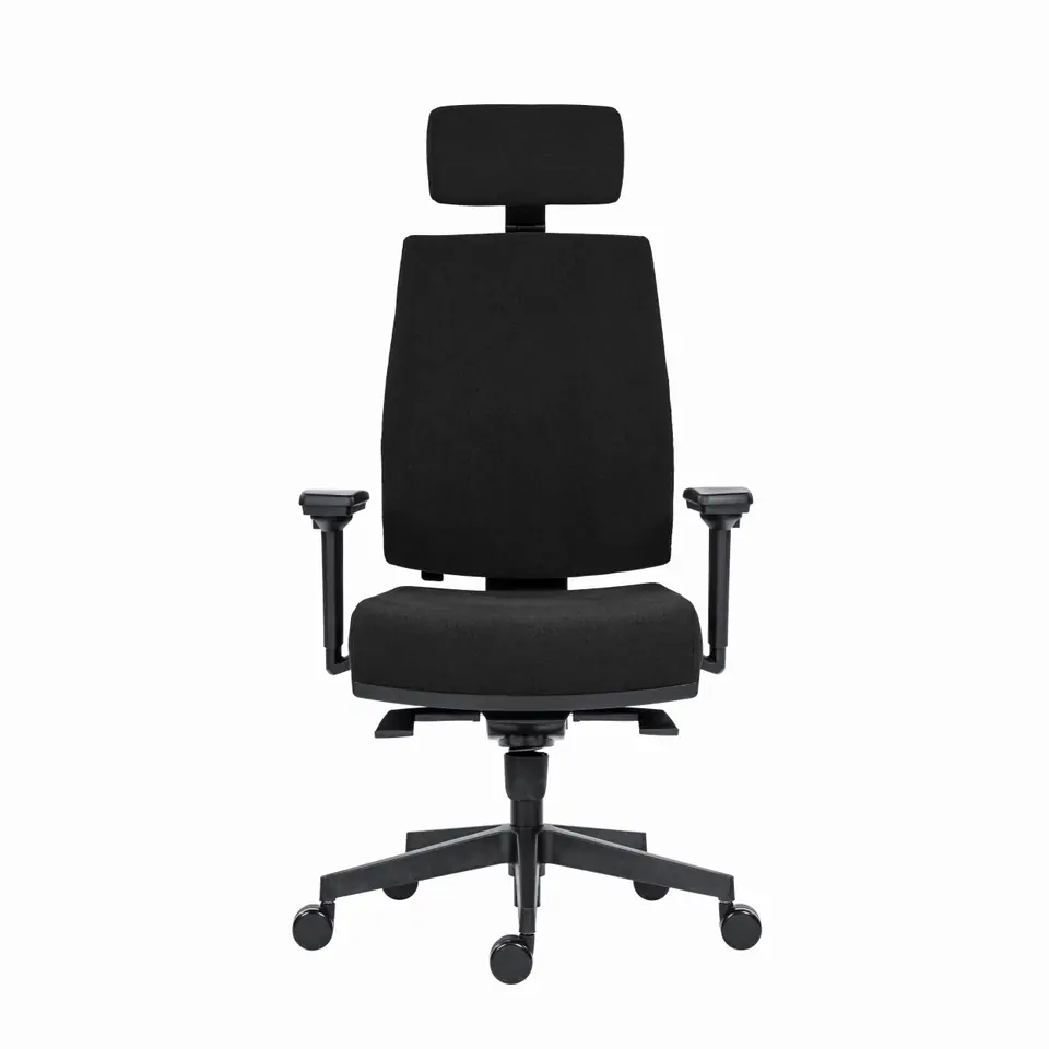Powerton Ergonomiczny fotel biurowy Jana, Czarny w sklepie Wasserman.eu