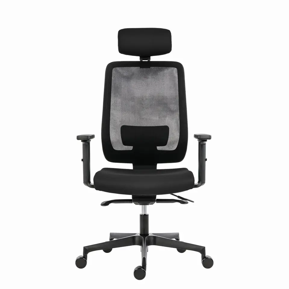 Powerton Ergonomiczny fotel biurowy Lucie, Czarny w sklepie Wasserman.eu