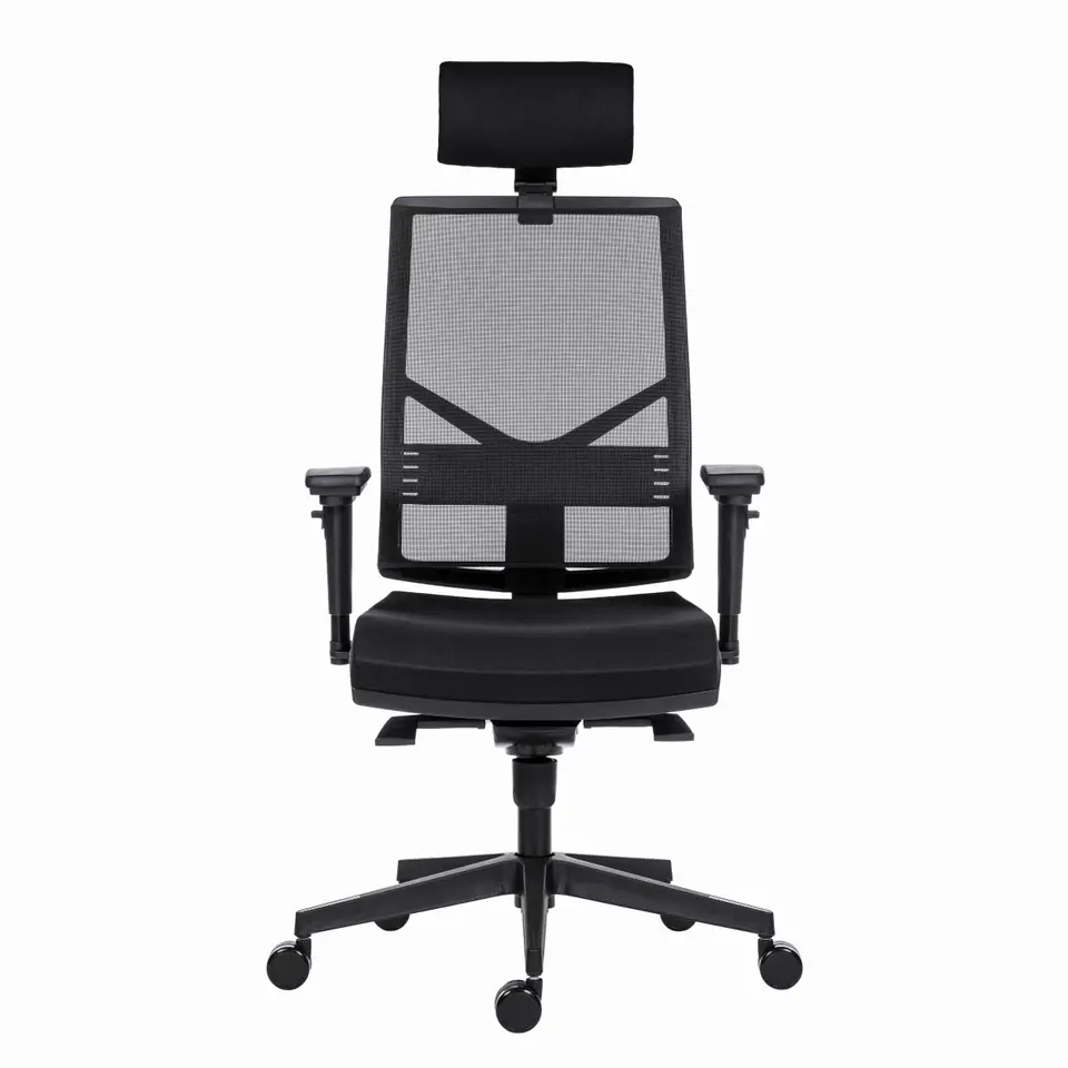 ⁨Powerton ERGO MARIE Ergonomiczny fotel biurowy, Czarny⁩ w sklepie Wasserman.eu