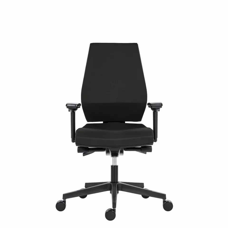 Powerton Ergonomiczny fotel biurowy Sima, Czarny w sklepie Wasserman.eu
