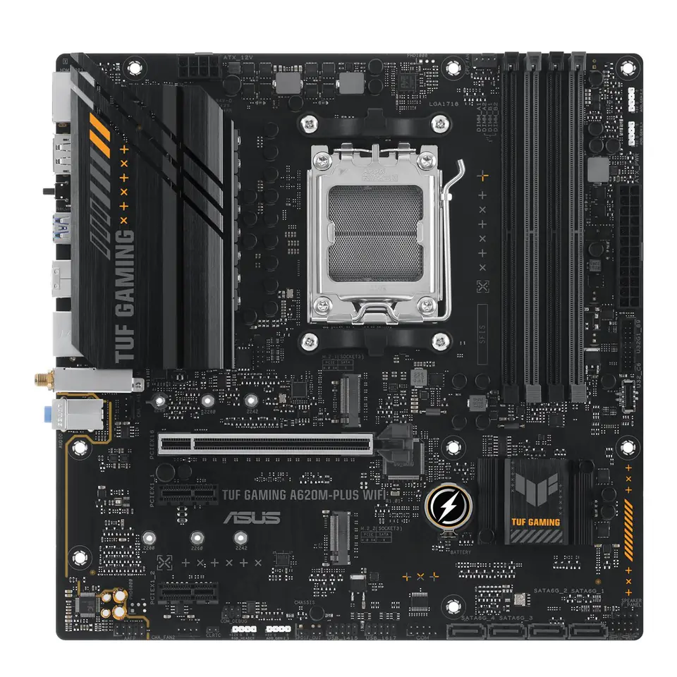 ⁨ASUS TUF GAMING A620M-PLUS WIFI AMD A620 Socket AM5 micro ATX⁩ at Wasserman.eu