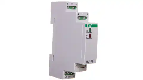 ⁨Przekaźnik bistabilny włącz/wyłącz 1P 16A separowany 165-265V AC Inrush BIS-411-LED⁩ w sklepie Wasserman.eu