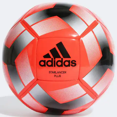 ⁨Piłka nożna adidas Starlancer Plus (kolor Czerwony, rozmiar 3)⁩ w sklepie Wasserman.eu