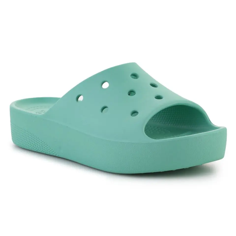 ⁨Klapki Crocs Classic Platform Slide W (kolor Zielony, rozmiar EU 36/37)⁩ w sklepie Wasserman.eu