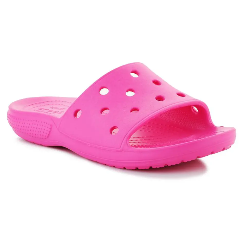 ⁨Klapki Crocs Classic Slide W 206121 (kolor Różowy, rozmiar EU 38/39)⁩ w sklepie Wasserman.eu