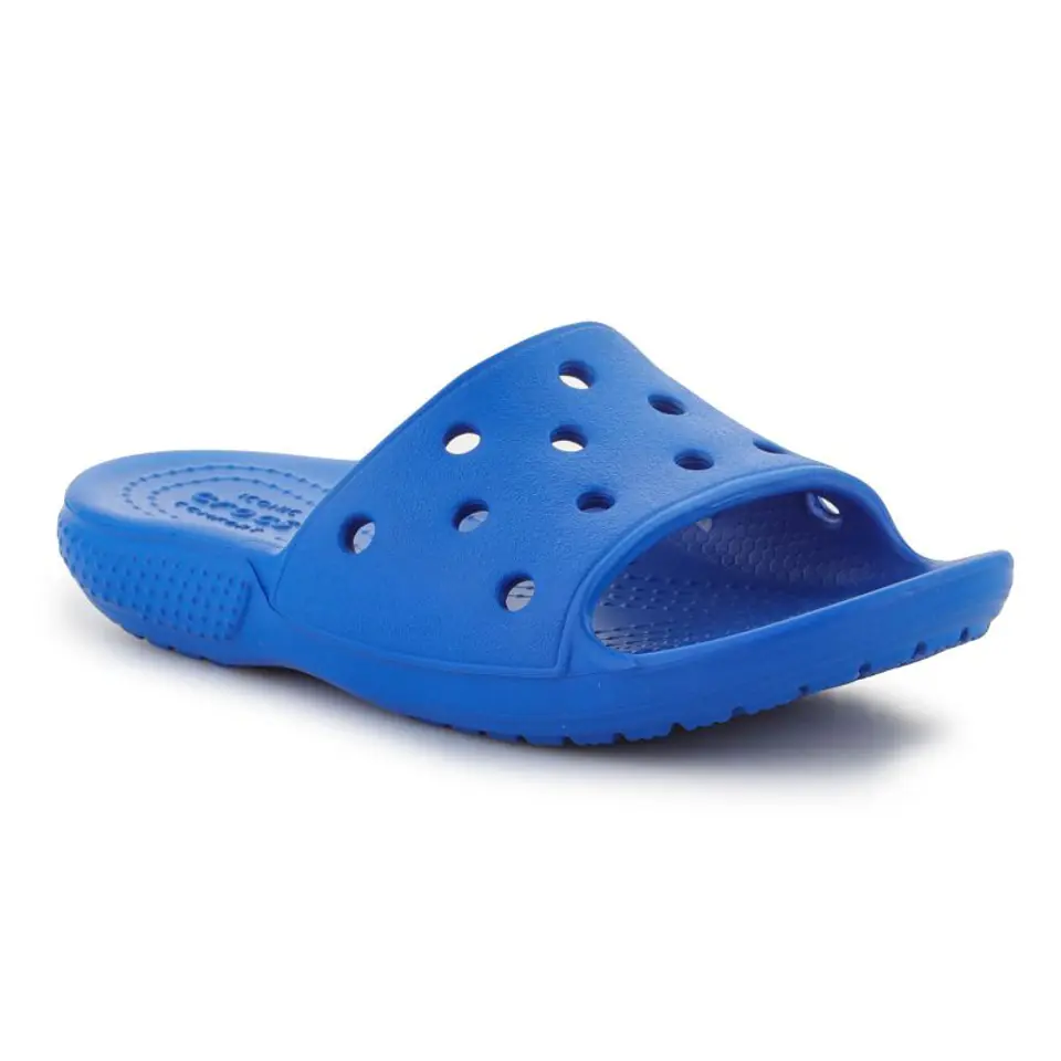 ⁨Klapki Crocs Classic Slide K Jr 206396 (kolor Niebieski, rozmiar EU 28/29)⁩ w sklepie Wasserman.eu