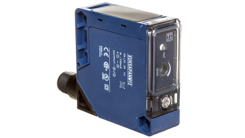 Czujnik fotoelektryczny Sn=1m 1Z PNP 12-24V DC M12 4-piny XUK5APANM12 w sklepie Wasserman.eu
