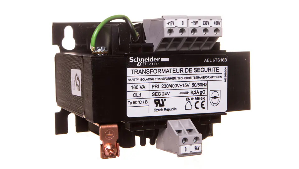 1-phase transformer 160VA 230(400)V/24V ABL6TS16B at Wasserman.eu