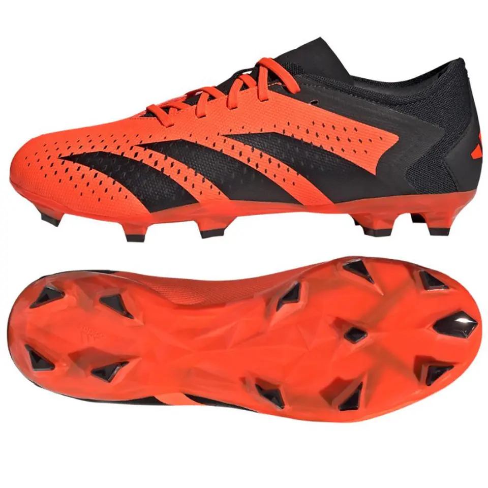 ⁨Buty piłkarskie adidas Predator Accuracy.3 L FG M (kolor Czerwony, rozmiar 43 1/3)⁩ w sklepie Wasserman.eu