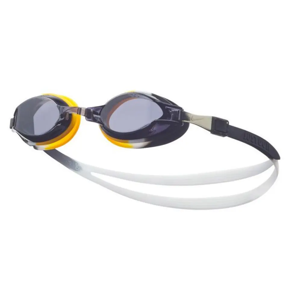 ⁨Okulary pływackie Nike Chrome Jr NESSD128 (kolor Czarny. Żółty, rozmiar junior)⁩ w sklepie Wasserman.eu