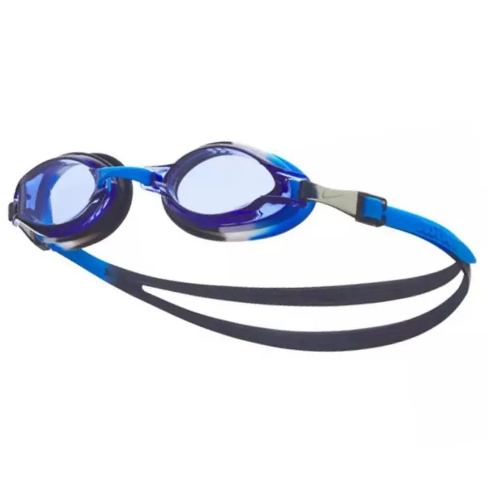 ⁨Okulary pływackie Nike Chrome Jr NESSD128 (kolor Niebieski, rozmiar junior)⁩ w sklepie Wasserman.eu