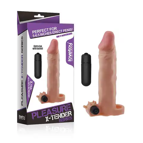 ⁨Nakładka LOVETOY Pleasure X-Tender z wibracjami⁩ w sklepie Wasserman.eu