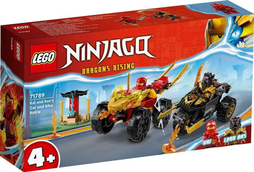 ⁨LEGO NINJAGO 71789 KAI AND RAS'S CAR AND BIKE BATTLE⁩ at Wasserman.eu