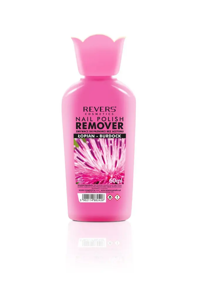 ⁨REVERS Nail Polish remover without acetone - Burdock 60ml⁩ at Wasserman.eu