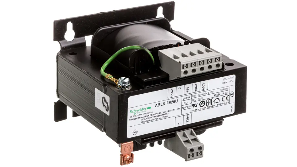 1-phase transformer 250VA 230(400)V/230V ABL6TS25U at Wasserman.eu