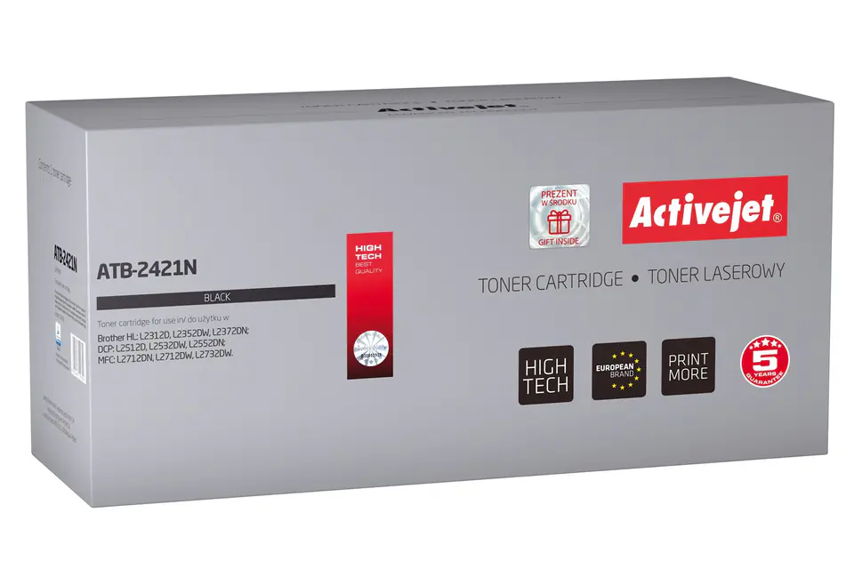 ⁨Activejet ATB-2421N Toner (zamiennik Brother TN-2421; Supreme; 3000 stron; czarny)⁩ w sklepie Wasserman.eu