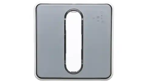 ⁨PLEXO55 Single pole button with backlight grey 069543⁩ at Wasserman.eu