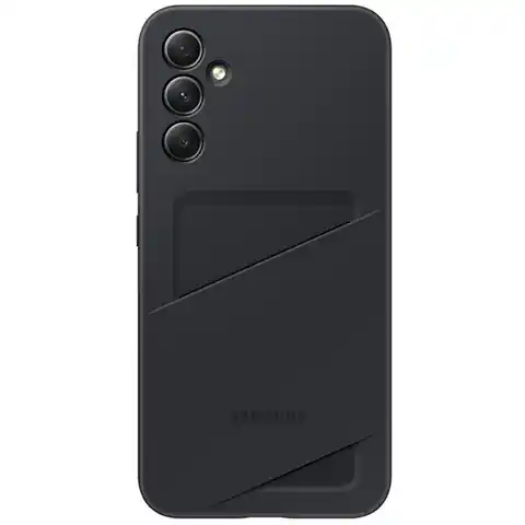 ⁨Etui Samsung EF-OA146TBEGWW A14 5G A146 czarny/black Card Slot Cover⁩ w sklepie Wasserman.eu
